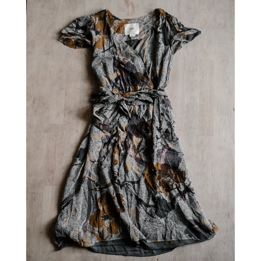 Anthropologie Maeve bronwen wrap dress